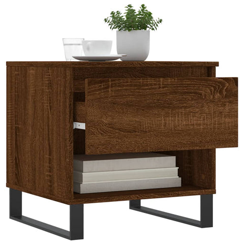vidaXL Coffee Table Brown Oak 50x46x50 cm Engineered Wood