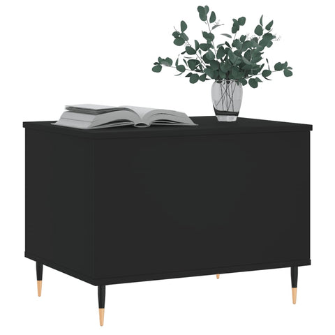 vidaXL Coffee Table Black 60x44.5x45 cm Engineered Wood