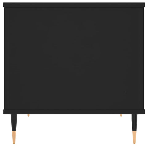 vidaXL Coffee Table Black 60x44.5x45 cm Engineered Wood