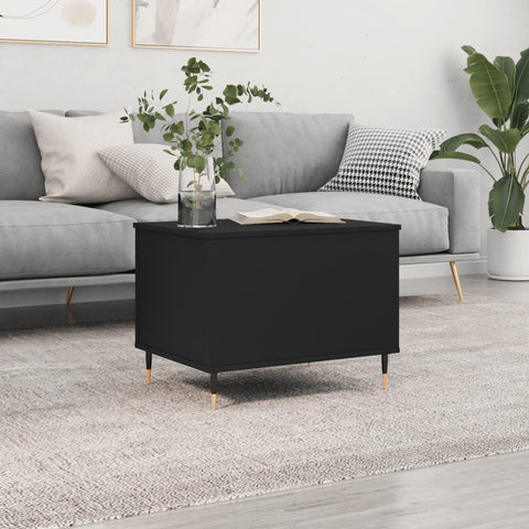 vidaXL Coffee Table Black 60x44.5x45 cm Engineered Wood