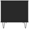 vidaXL Coffee Table Black 60x44.5x45 cm Engineered Wood