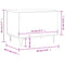 vidaXL Coffee Table Concrete Grey 60x44.5x45 cm Engineered Wood