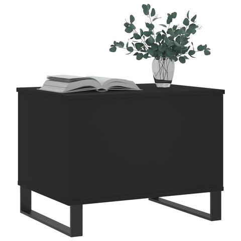 vidaXL Coffee Table Black 60x44.5x45 cm Engineered Wood