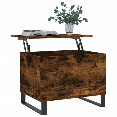 vidaXL Coffee Table Smoked Oak 60x44.5x45 cm Engineered Wood
