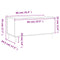 vidaXL Coffee Table White 90x44.5x45 cm Engineered Wood