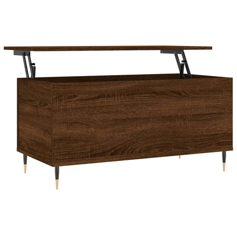 vidaXL Coffee Table Brown Oak 90x44.5x45 cm Engineered Wood