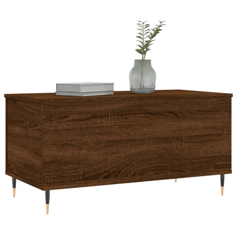 vidaXL Coffee Table Brown Oak 90x44.5x45 cm Engineered Wood
