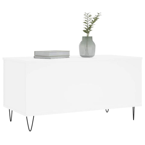 vidaXL Coffee Table White 90x44.5x45 cm Engineered Wood