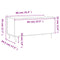vidaXL Coffee Table Sonoma Oak 90x44.5x45 cm Engineered Wood