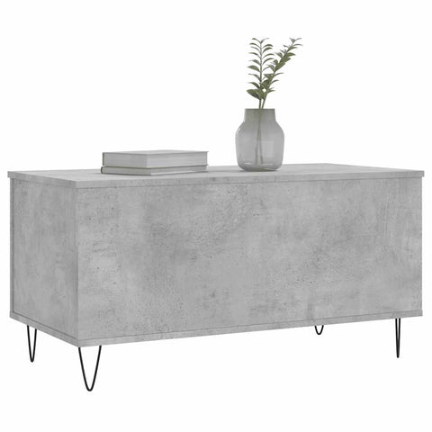 vidaXL Coffee Table Concrete Grey 90x44.5x45 cm Engineered Wood