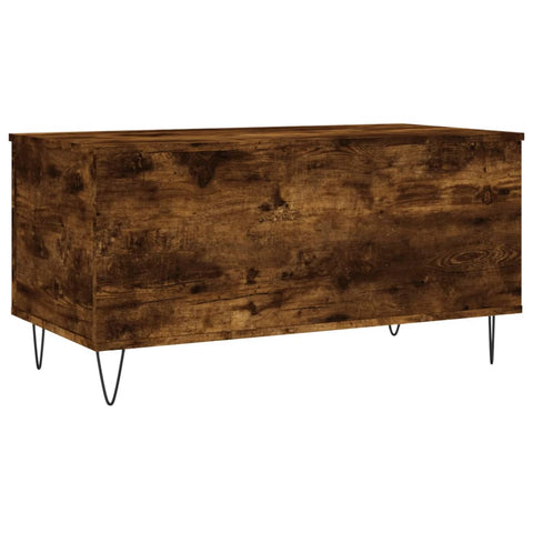 vidaXL Coffee Table Smoked Oak 90x44.5x45 cm Engineered Wood