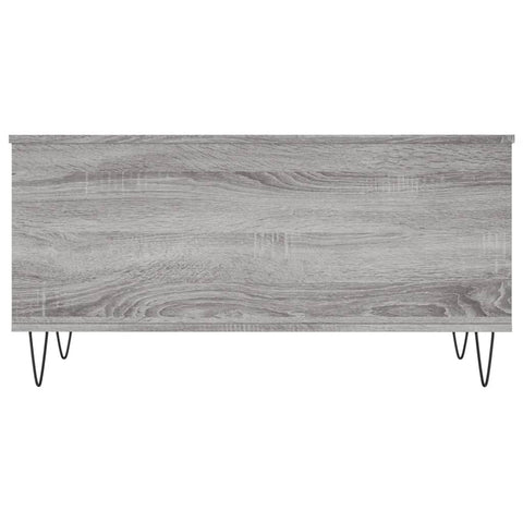 vidaXL Coffee Table Grey Sonoma 90x44.5x45 cm Engineered Wood