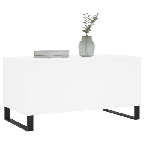 vidaXL Coffee Table White 90x44.5x45 cm Engineered Wood