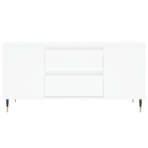 vidaXL Coffee Table White 102x44.5x50 cm Engineered Wood