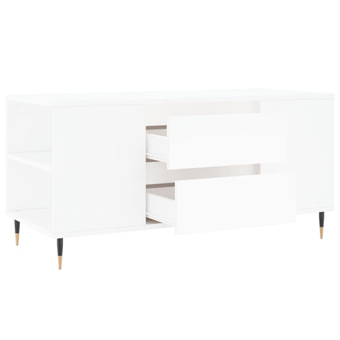 vidaXL Coffee Table White 102x44.5x50 cm Engineered Wood