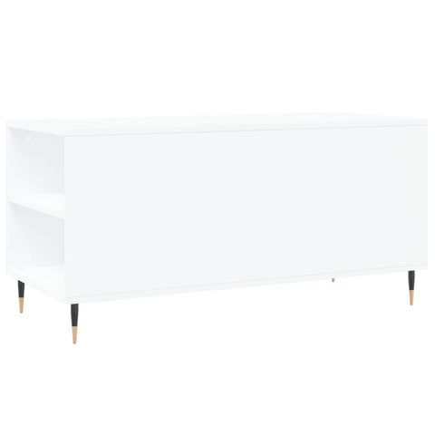 vidaXL Coffee Table White 102x44.5x50 cm Engineered Wood