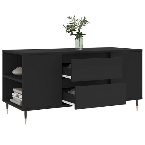 vidaXL Coffee Table Black 102x44.5x50 cm Engineered Wood