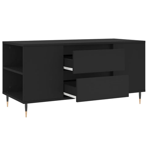 vidaXL Coffee Table Black 102x44.5x50 cm Engineered Wood
