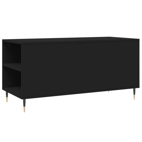 vidaXL Coffee Table Black 102x44.5x50 cm Engineered Wood