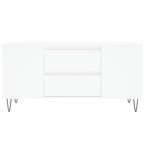 vidaXL Coffee Table White 102x44.5x50 cm Engineered Wood