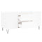 vidaXL Coffee Table White 102x44.5x50 cm Engineered Wood