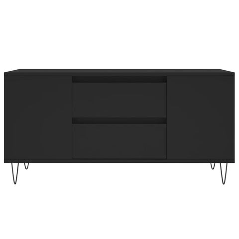 vidaXL Coffee Table Black 102x44.5x50 cm Engineered Wood