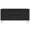 vidaXL Coffee Table Black 102x44.5x50 cm Engineered Wood