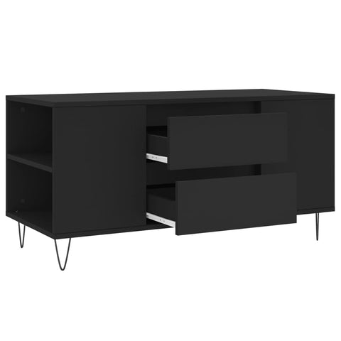 vidaXL Coffee Table Black 102x44.5x50 cm Engineered Wood