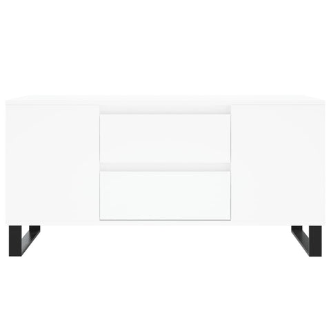 vidaXL Coffee Table White 102x44.5x50 cm Engineered Wood