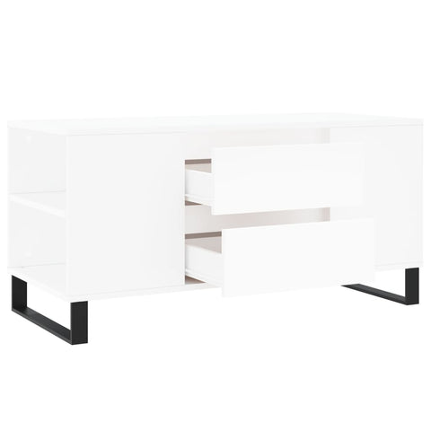 vidaXL Coffee Table White 102x44.5x50 cm Engineered Wood