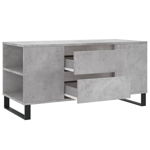 vidaXL Coffee Table Concrete Grey 102x44.5x50 cm Engineered Wood