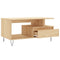 vidaXL Coffee Table Sonoma Oak 90x49x45 cm Engineered Wood