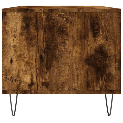 vidaXL Coffee Table Smoked Oak 90x49x45 cm Engineered Wood