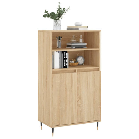 vidaXL Highboard Sonoma Oak 60x36x110 cm Engineered Wood