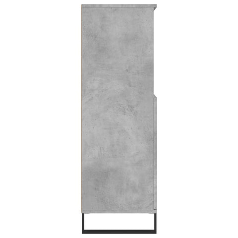 vidaXL Highboard Concrete Grey 60x36x110 cm Engineered Wood