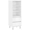 vidaXL Highboard High Gloss White 40x36x110 cm Engineered Wood
