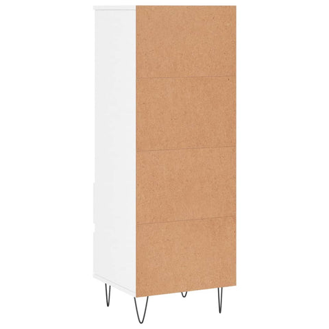 vidaXL Highboard High Gloss White 40x36x110 cm Engineered Wood