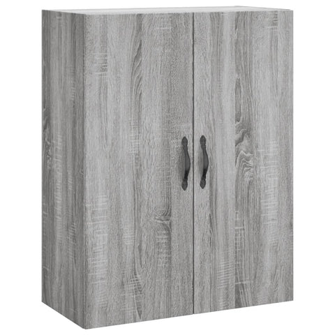 vidaXL Wall Mounted Cabinet Grey Sonoma 69.5x34x90 cm Engineered Wood