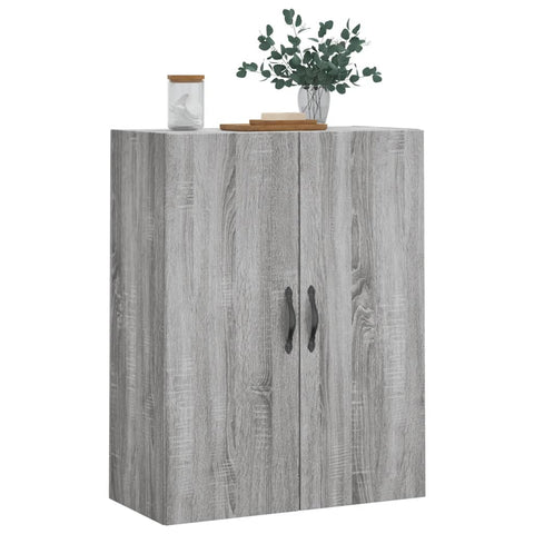 vidaXL Wall Mounted Cabinet Grey Sonoma 69.5x34x90 cm Engineered Wood