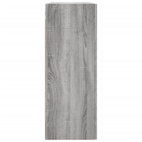 vidaXL Wall Mounted Cabinet Grey Sonoma 69.5x34x90 cm Engineered Wood