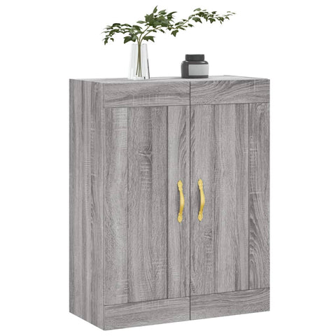 vidaXL Wall Mounted Cabinet Grey Sonoma 69.5x34x90 cm Engineered Wood