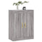 vidaXL Wall Mounted Cabinet Grey Sonoma 69.5x34x90 cm Engineered Wood