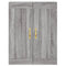 vidaXL Wall Mounted Cabinet Grey Sonoma 69.5x34x90 cm Engineered Wood