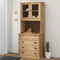 vidaXL Highboard VIGO 80x40x176 cm Solid Wood Pine