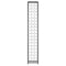vidaXL Wine Rack for 57 Bottles Black 34x18x200 cm Wrought Iron