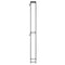 vidaXL Wine Rack for 57 Bottles Black 34x18x200 cm Wrought Iron