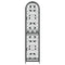 vidaXL Wine Rack for 73 Bottles Black 45x36x200 cm Wrought Iron
