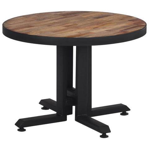 vidaXL Coffee Table Round Ø55x40 cm Solid Reclaimed Teak