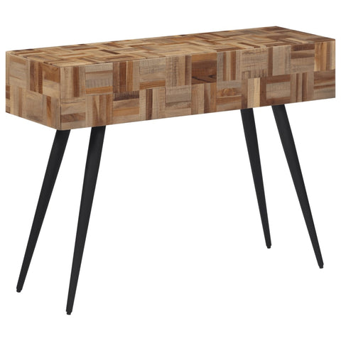 vidaXL Console Table 110x34x80 cm Solid Reclaimed Teak