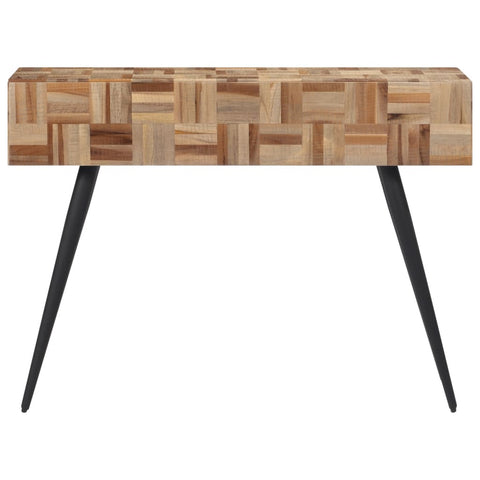 vidaXL Console Table 110x34x80 cm Solid Reclaimed Teak